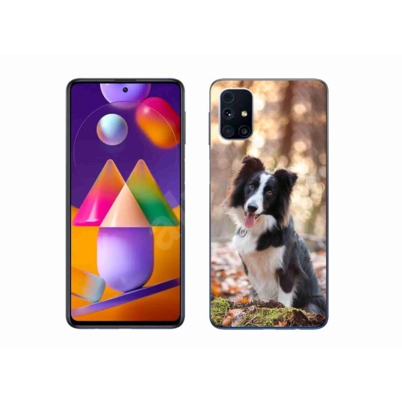 Gél tok mmCase a Samsung Galaxy M31s készülékhez - border colie 1