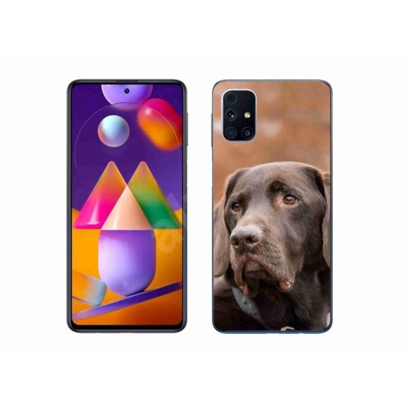 Gél tok mmCase Samsung Galaxy M31s készülékhez - barna labrador
