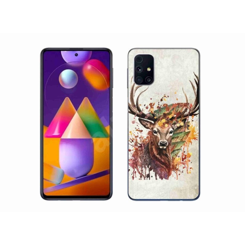 Gél tok mmCase a Samsung Galaxy M31s készülékhez - szarvas 1