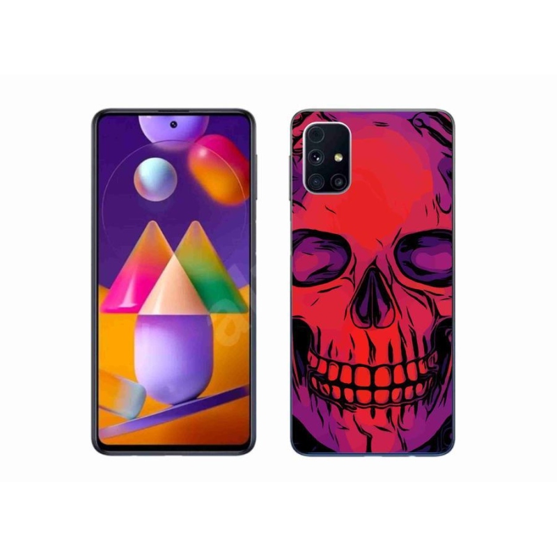 Gél tok mmCase Samsung Galaxy M31s készülékhez - koponya