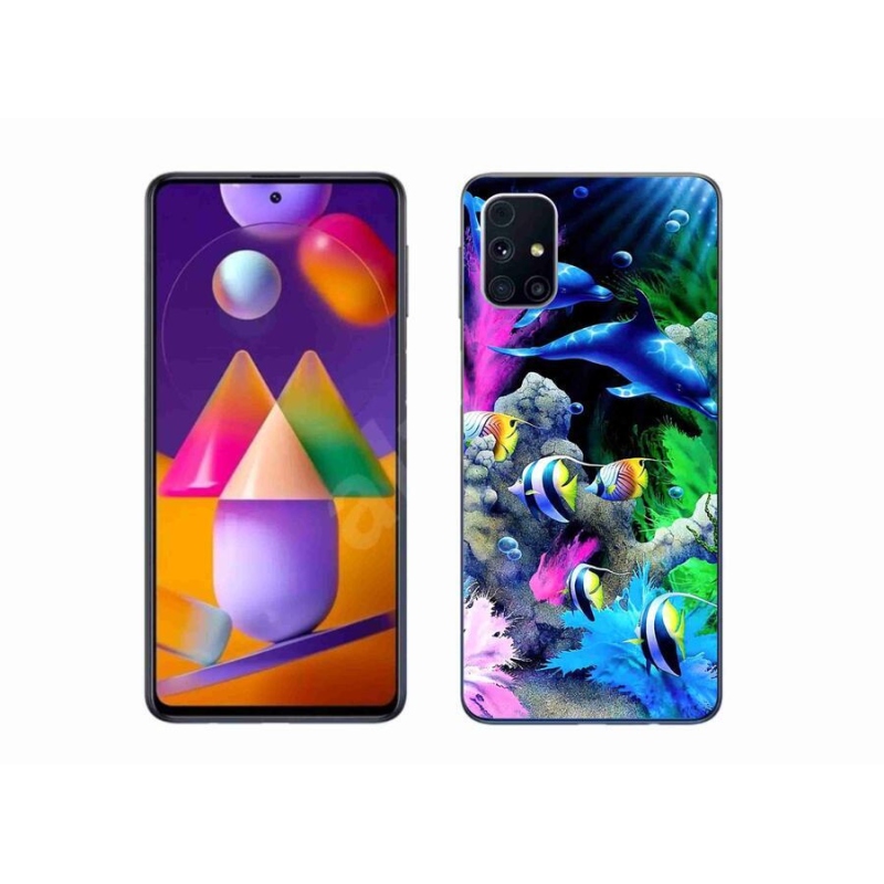 Gél tok mmCase mobil Samsung Galaxy M31s - tengeri világ