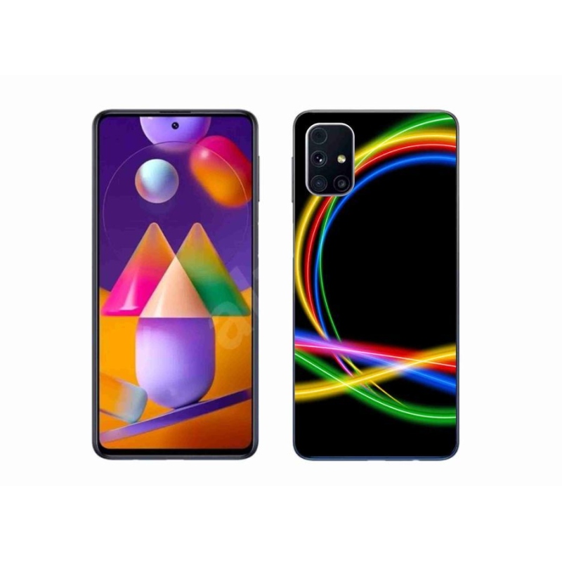 Gél tok mmCase Samsung Galaxy M31s készülékhez - neon körök