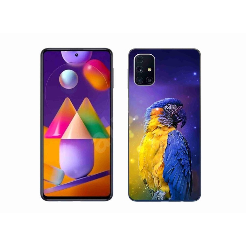 Gél tok mmCase Samsung Galaxy M31s készülékhez - papagáj ara 1