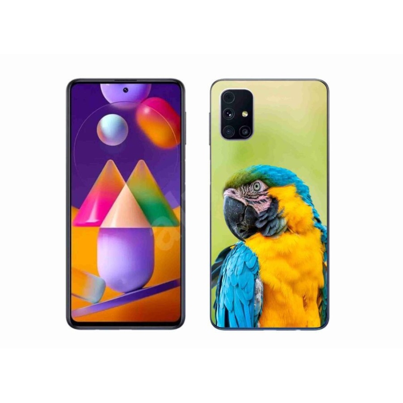 Gél tok mmCase Samsung Galaxy M31s készülékhez - papagáj ara 2