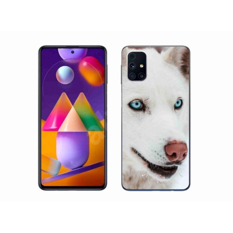 Gél tok mmCase a Samsung Galaxy M31s készülékhez - kutyaszemmel nézve