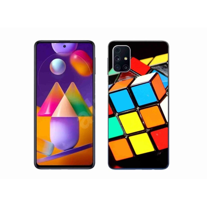 Gél tok mmCase Samsung Galaxy M31s készülékhez - Rubik-kocka