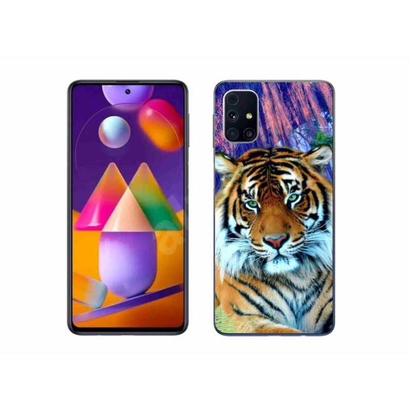 Gél tok mmCase Samsung Galaxy M31s készülékhez - tigris