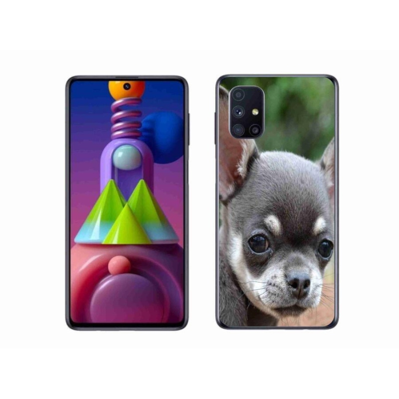 Gél tok mmCase mobiltelefonhoz Samsung Galaxy M51 - chihuahua
