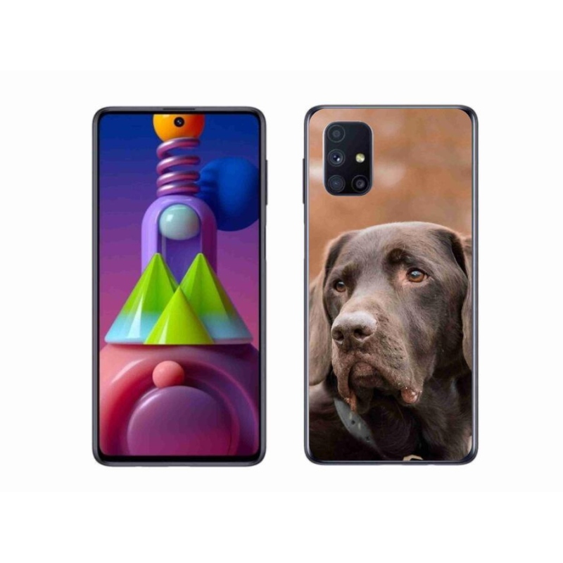 Gél tok mmCase Samsung Galaxy M51 készülékhez - barna labrador