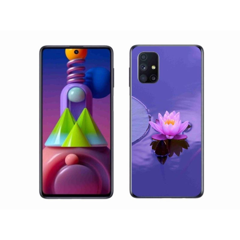 Gél tok mmCase mobil Samsung Galaxy M51 - virág a felszínen