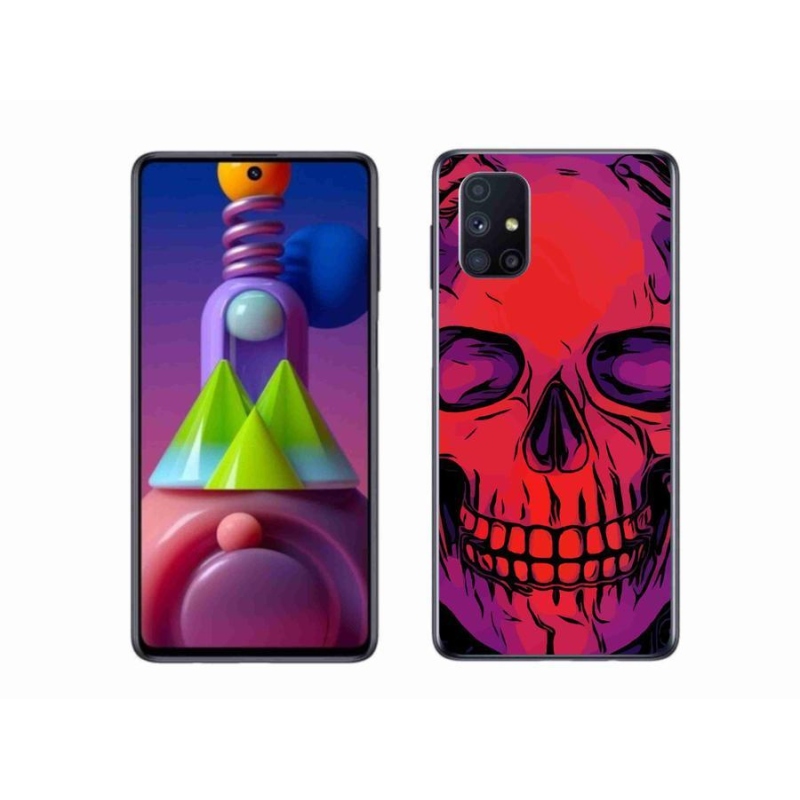 Gél tok mmCase mobiltelefonhoz Samsung Galaxy M51 - koponya
