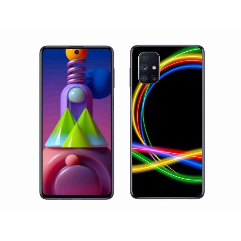 Gél tok mmCase Samsung Galaxy M51 készülékhez - neon körök