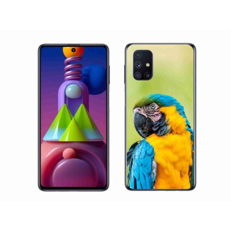 Gél tok mmCase a Samsung Galaxy M51 készülékhez - papagáj ara 2