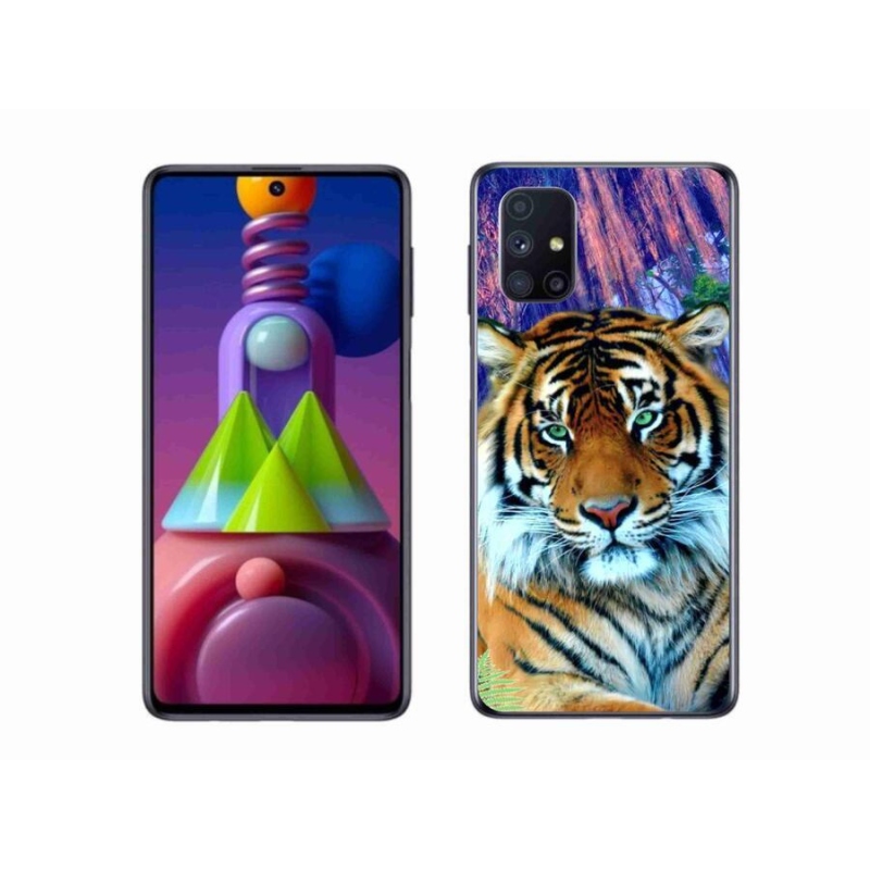 Gél tok mmCase mobiltelefonhoz Samsung Galaxy M51 - tigris