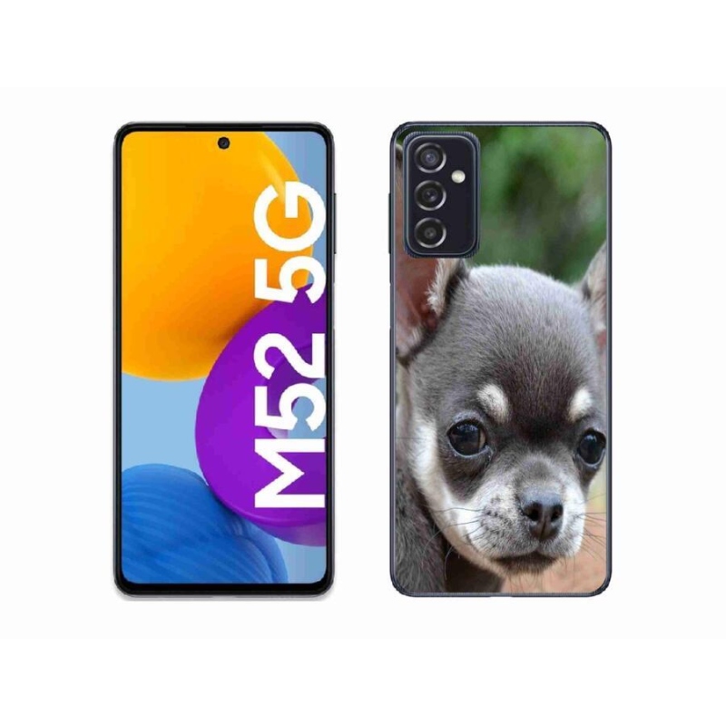 Gél tok mmCase mobiltelefonhoz Samsung Galaxy M52 5G - chihuahua