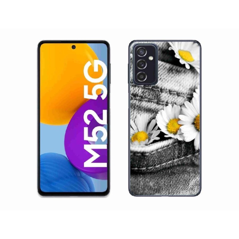 Gél tok mmCase mobiltelefonhoz Samsung Galaxy M52 5G - százszorszépek