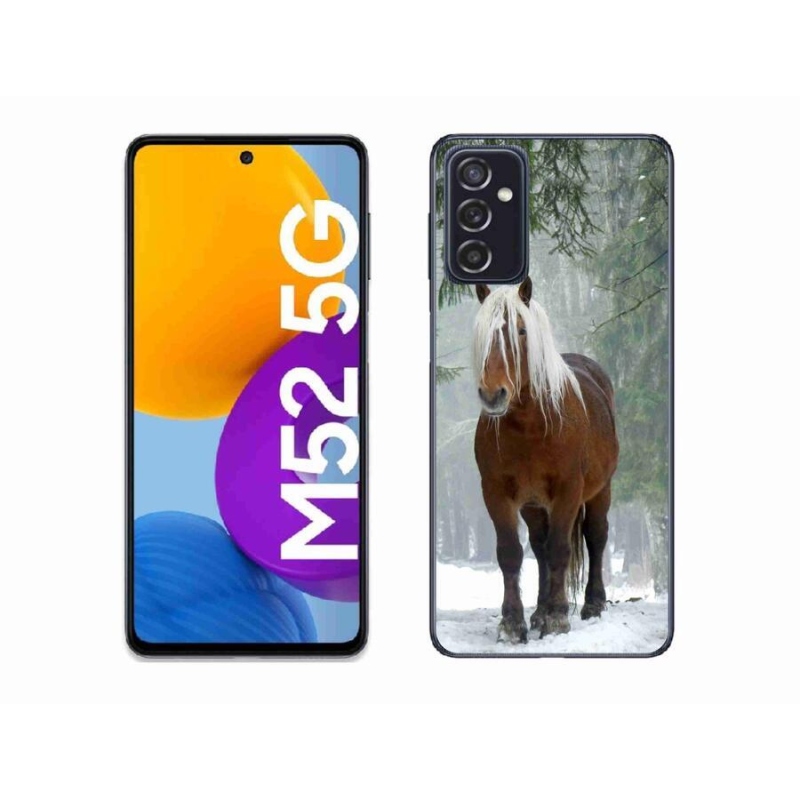 Gél tok mmCase a Samsung Galaxy M52 5G készülékhez - ló az erdőben