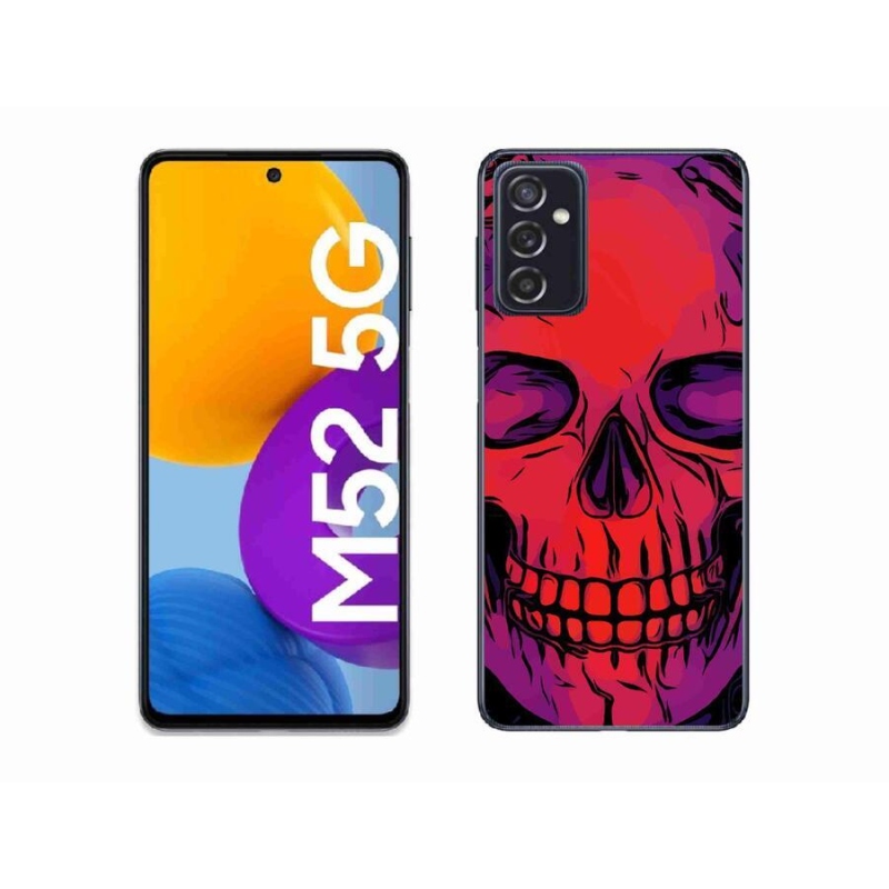 Gél tok mmCase a Samsung Galaxy M52 5G készülékhez - koponya