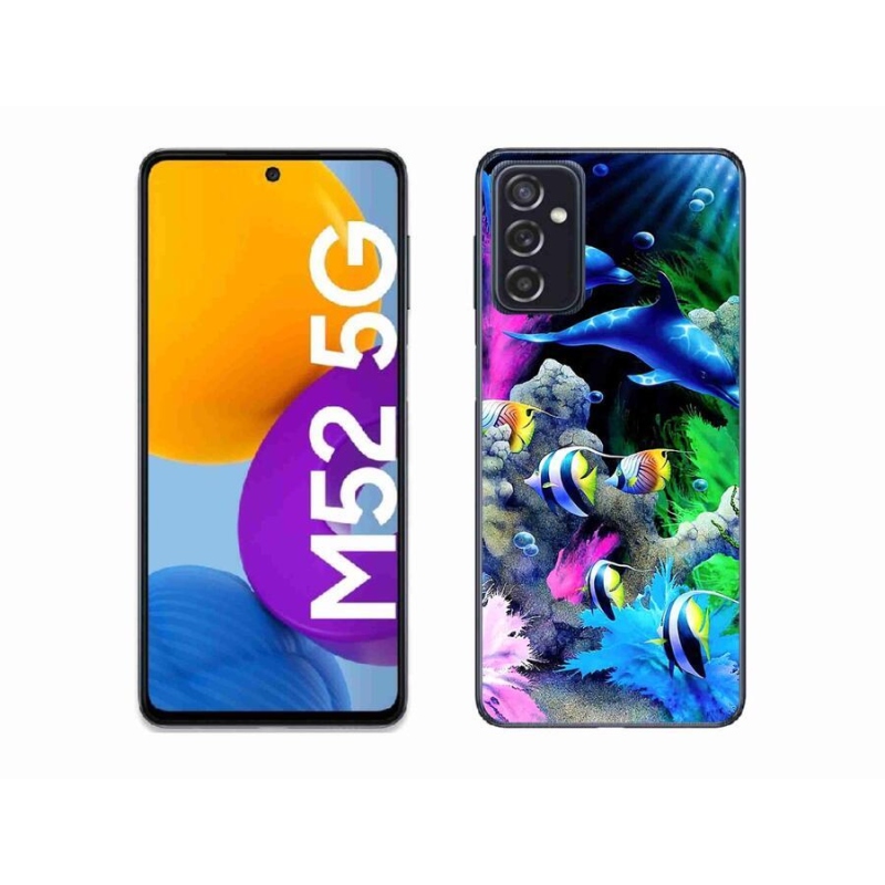 Gél tok mmCase a Samsung Galaxy M52 5G készülékhez - Tengeri világ
