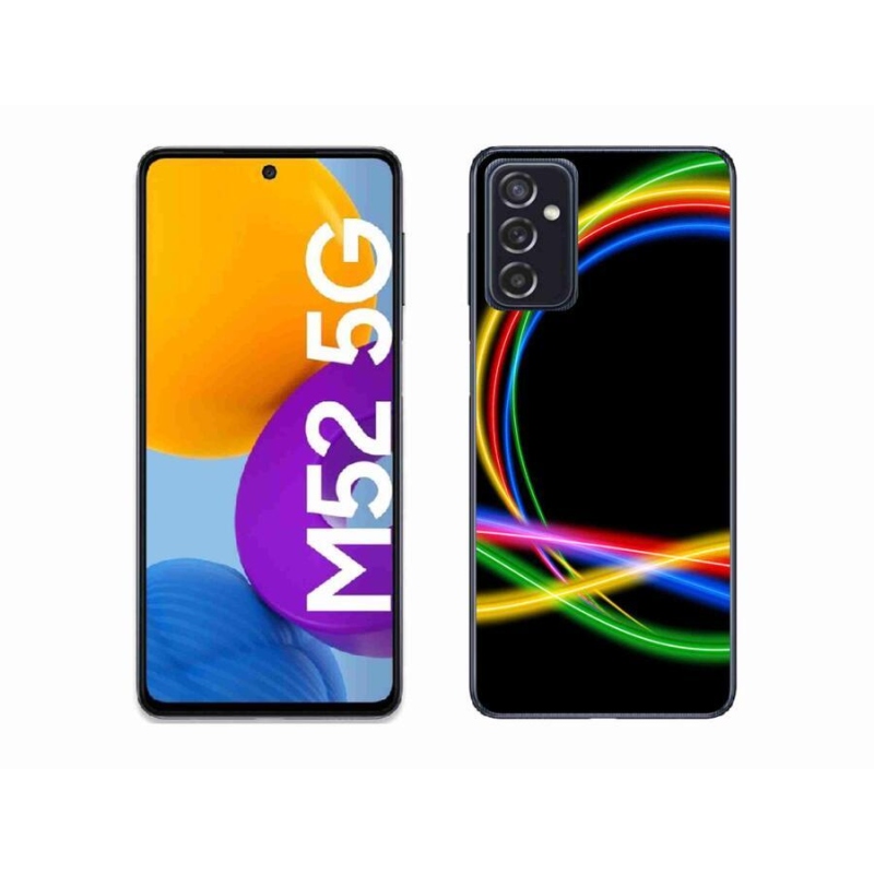 Gél tok mmCase a Samsung Galaxy M52 5G készülékhez - neon körök