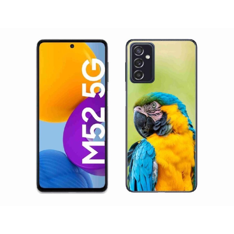 Gél tok mmCase a Samsung Galaxy M52 5G készülékhez - papagáj ara 2