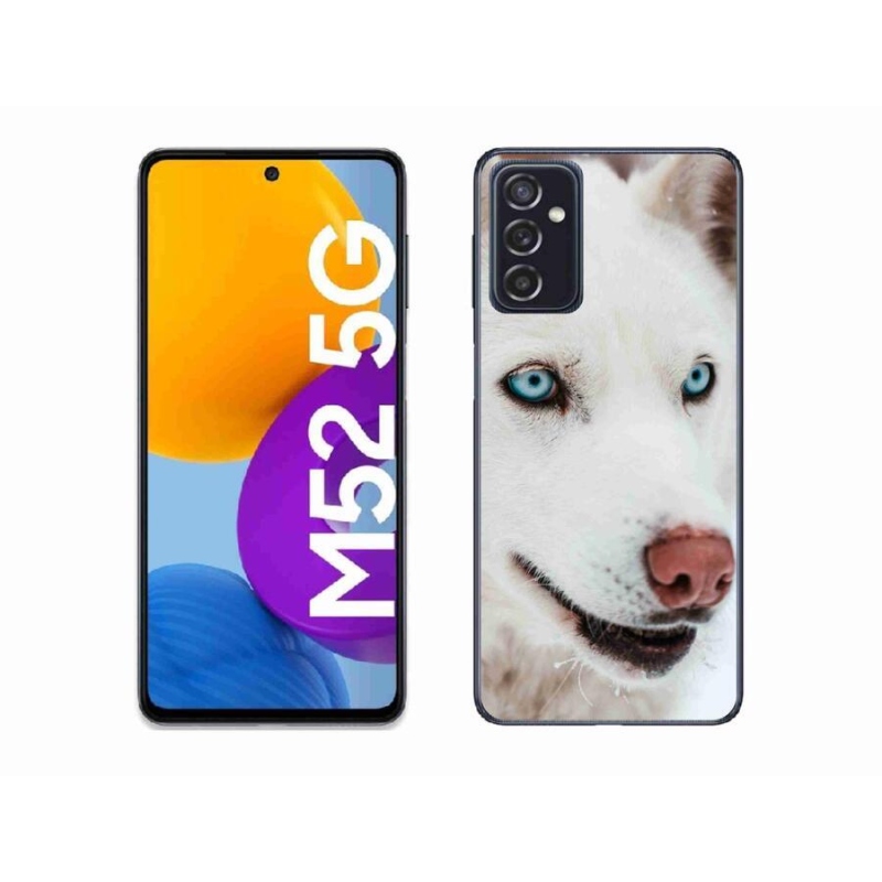 Gél tok mmCase a Samsung Galaxy M52 5G készülékhez - kutyaszemmel nézve