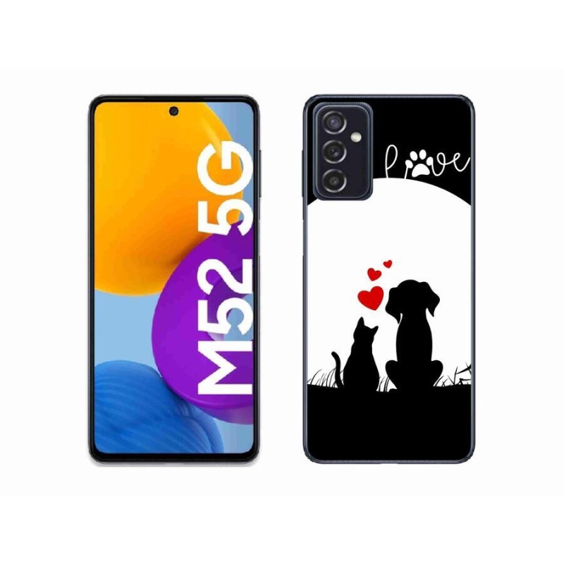 Gél tok mmCase Samsung Galaxy M52 5G - állati szeretet
