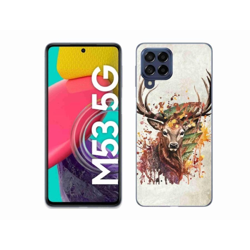 Gél tok mmCase a Samsung Galaxy M53 5G készülékhez - szarvas 1