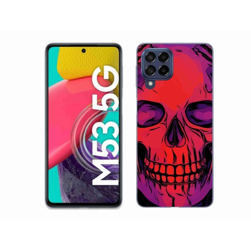 Gél tok mmCase a Samsung Galaxy M53 5G készülékhez - koponya