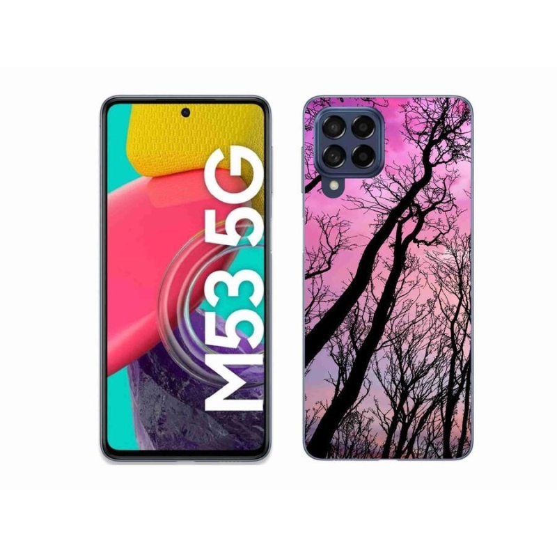 Gél tok mmCase a mobil Samsung Galaxy M53 5G - kidőlt fákhoz