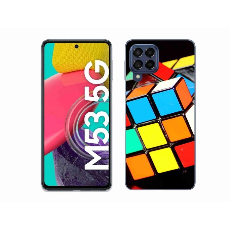 Gél tok mmCase Samsung Galaxy M53 5G - Rubik-kocka Samsung Galaxy M53 5G-hez