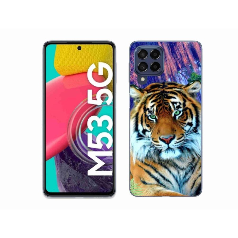 Gél tok mmCase a Samsung Galaxy M53 5G készülékhez - tigris