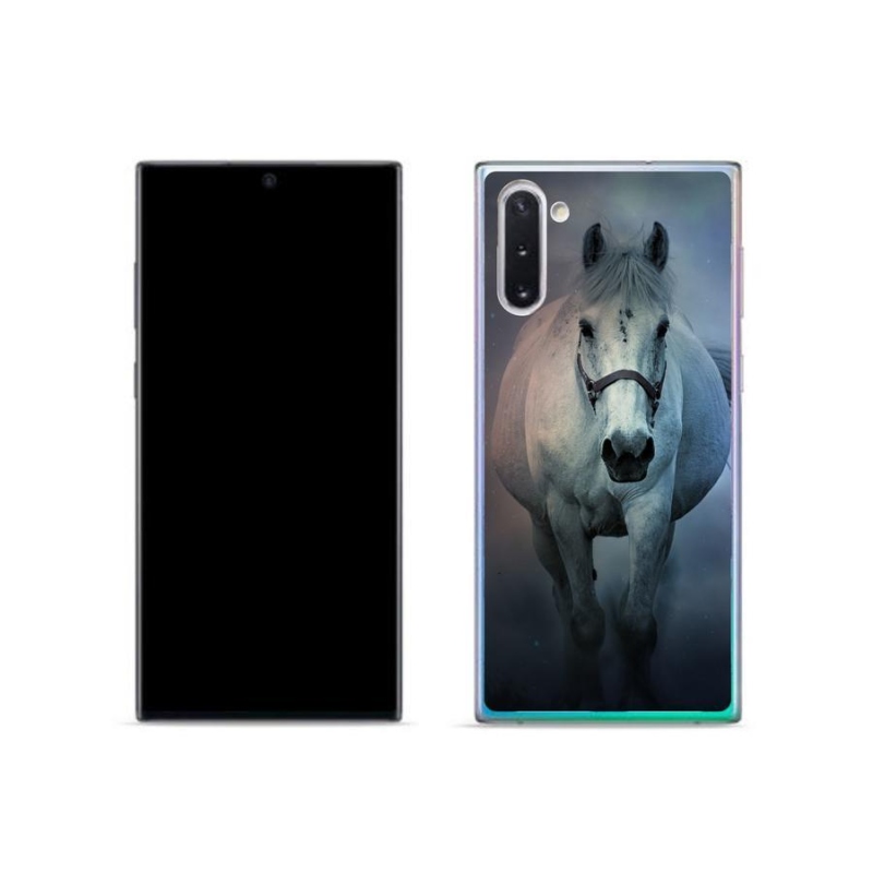 Gél tok mmCase a Samsung Galaxy Note 10 készülékhez - futó fehér ló