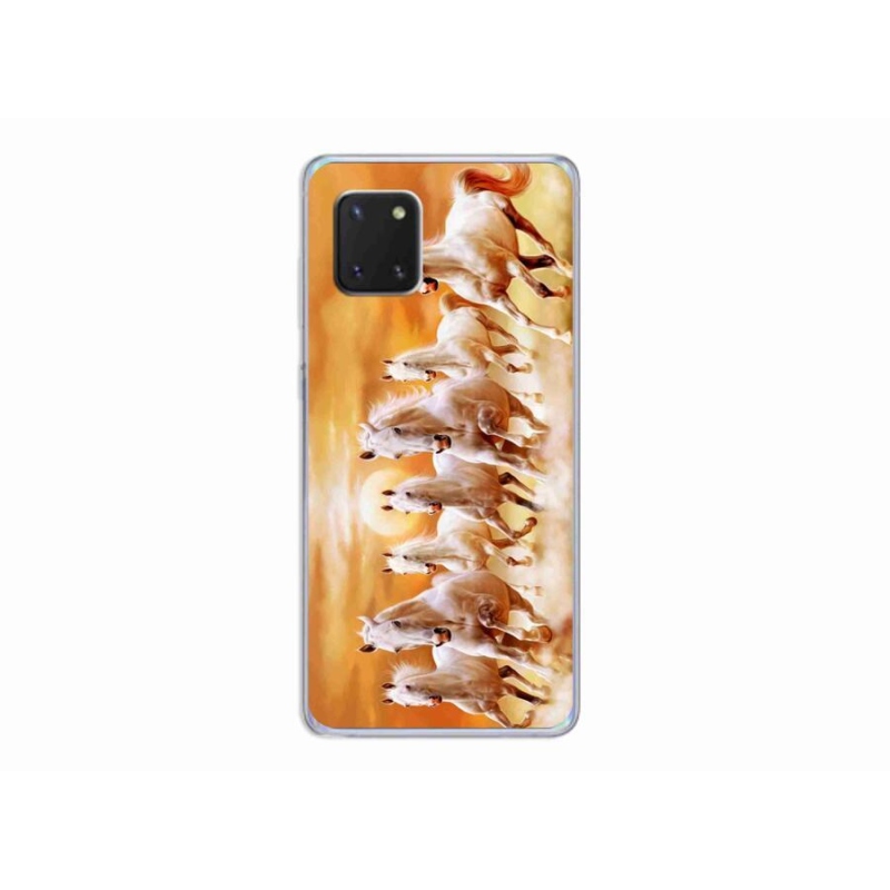 Gél tok mmCase a mobil Samsung Galaxy Note 10 Lite készülékhez - lovak 2