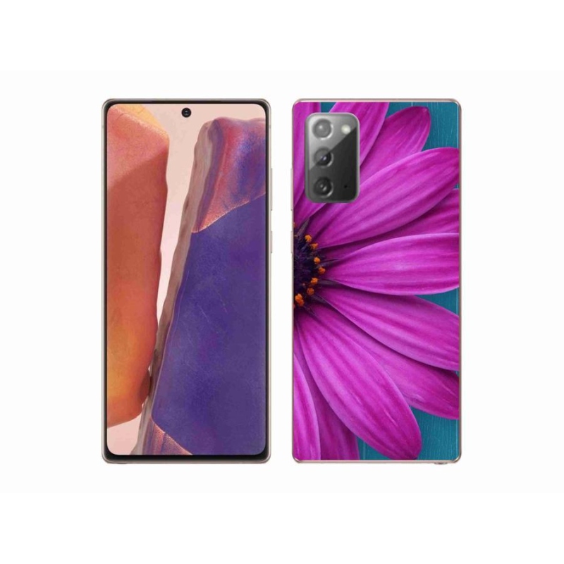 Gél tok mmCase a Samsung Galaxy Note 20/Note 20 5G készülékhez - lila margaréta