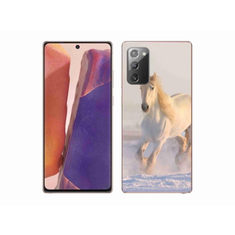 Gél tok mmCase a Samsung Galaxy Note 20/Note 20 5G készülékhez - ló a hóban