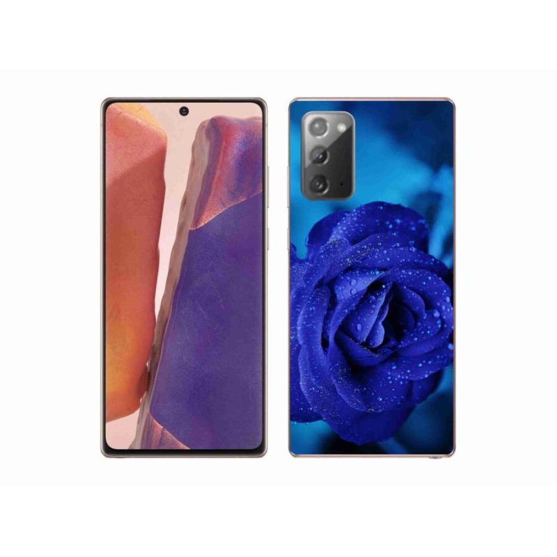 Gél tok mmCase Samsung Galaxy Note 20/Note 20 5G - kék rózsa