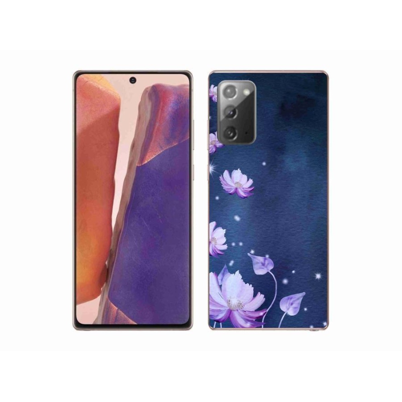 Gél tok mmCase a Samsung Galaxy Note 20/Note 20 5G számára - hulló virágok