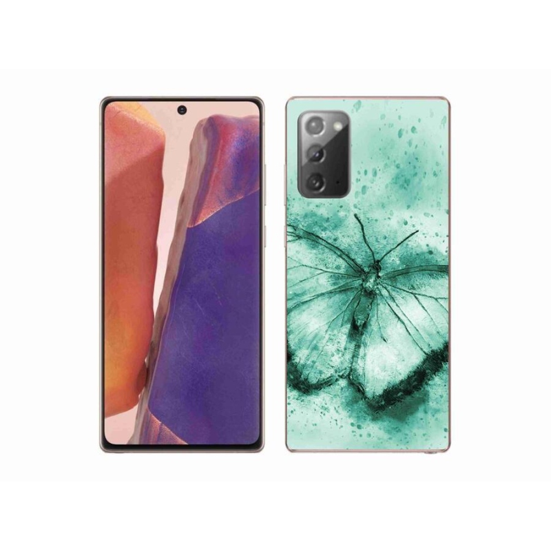 Gél tok mmCase Samsung Galaxy Note 20/Note 20 5G - zöld lepke