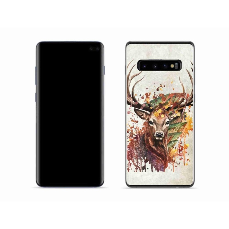 Gél tok mmCase a Samsung Galaxy S10 készülékhez - szarvas 1