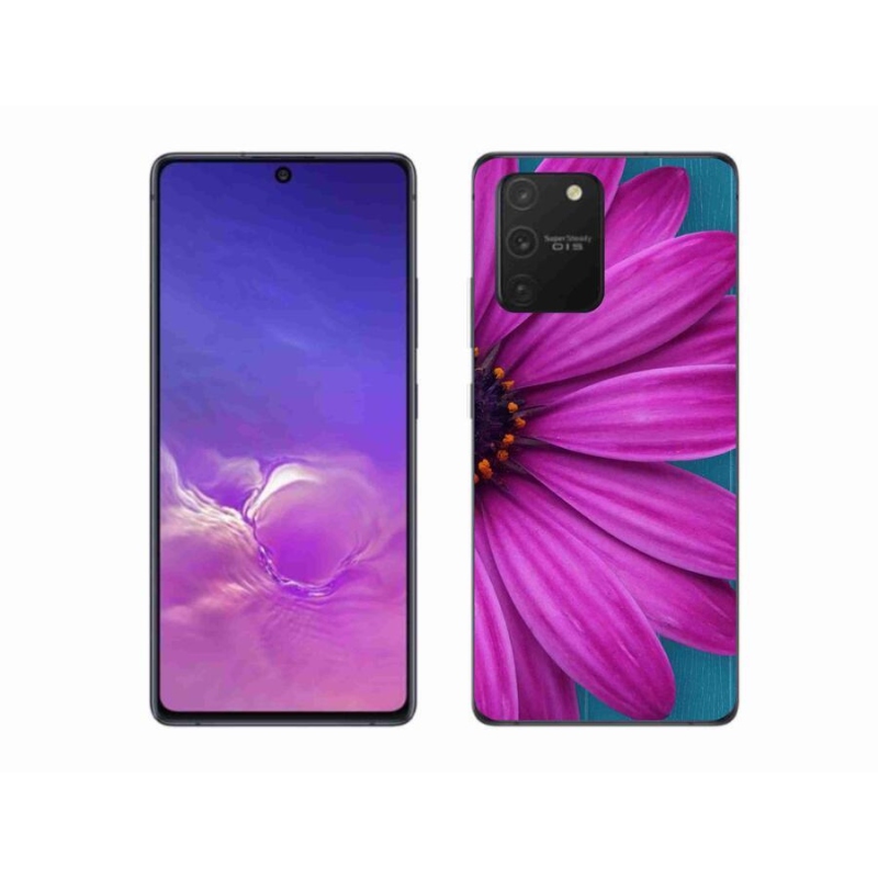 Gél tok mmCase Samsung Galaxy S10 Lite készülékhez - lila margaréta