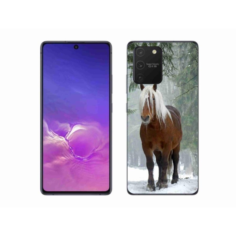 Gél tok mmCase mobiltelefonhoz Samsung Galaxy S10 Lite - ló az erdőben