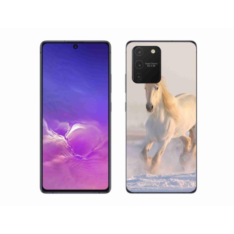 Gél tok mmCase Samsung Galaxy S10 Lite készülékhez - ló a hóban