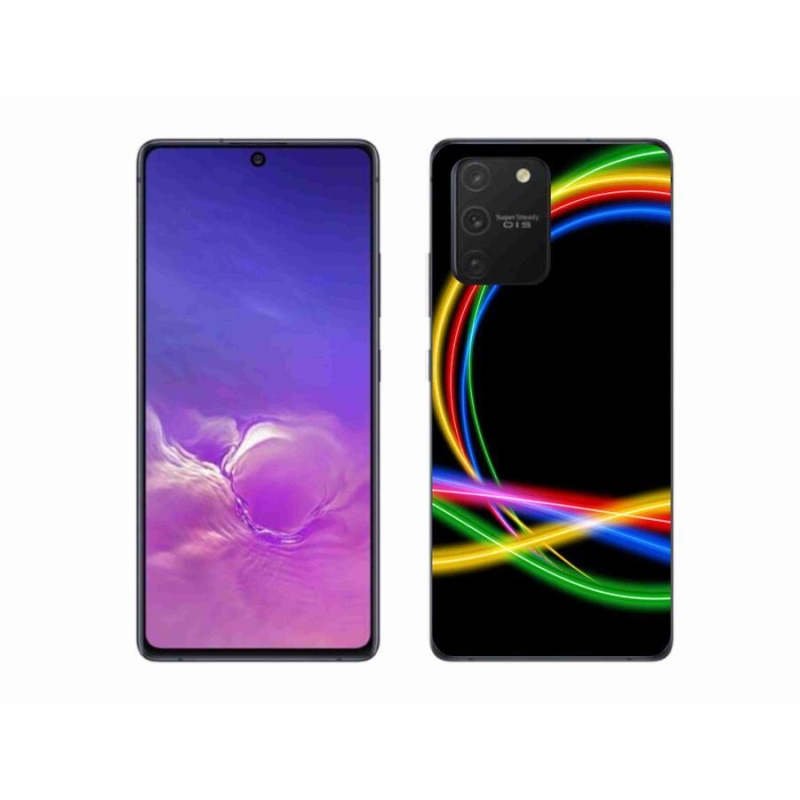 Gél tok mmCase Samsung Galaxy S10 Lite készülékhez - neon körök