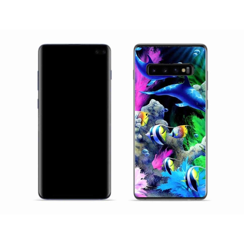 Gél tok mmCase Samsung Galaxy S10 készülékhez - tengeri világ