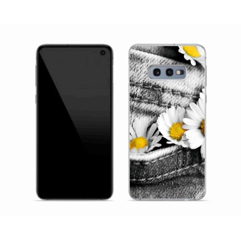 Gél tok mmCase mobiltelefonhoz Samsung Galaxy S10e - százszorszépek