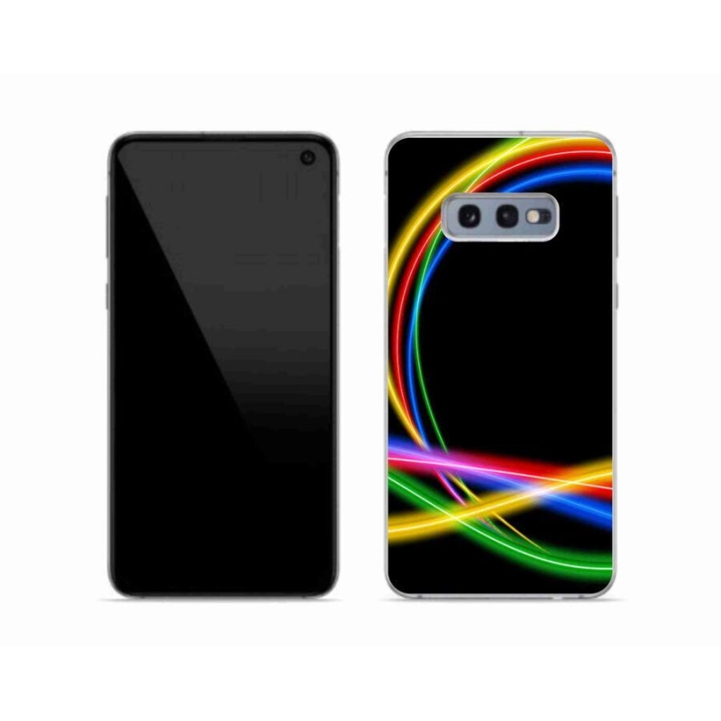 Gél tok mmCase Samsung Galaxy S10e készülékhez - neon körök