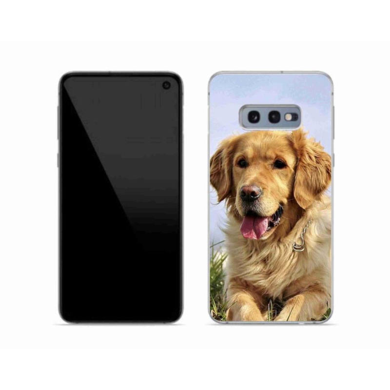 Gél tok mmCase Samsung Galaxy S10e készülékhez - arany retriever