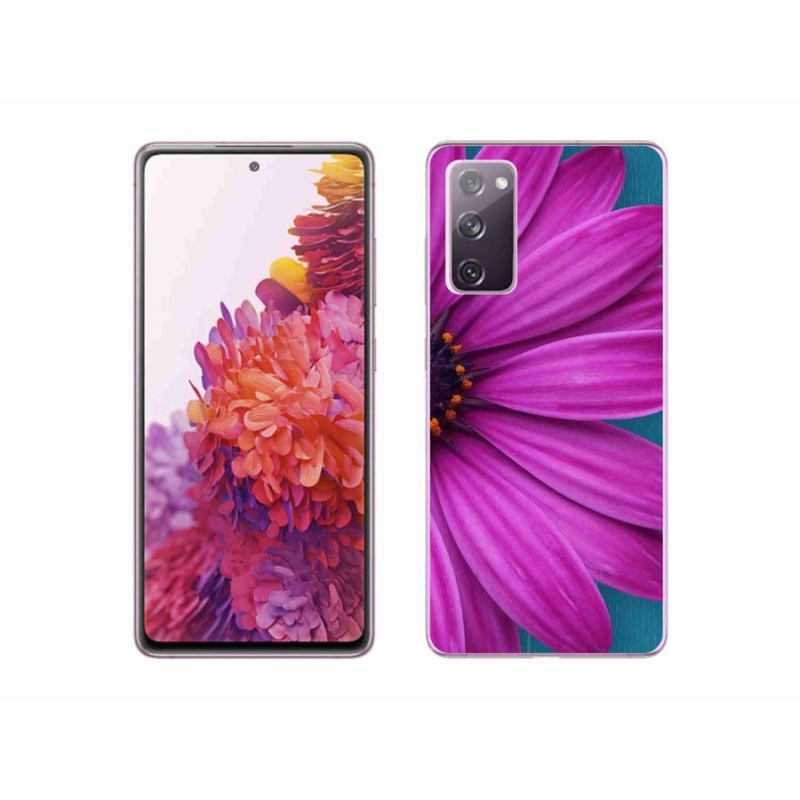 Gél tok mmCase Samsung Galaxy S20 FE készülékhez - lila százszorszép