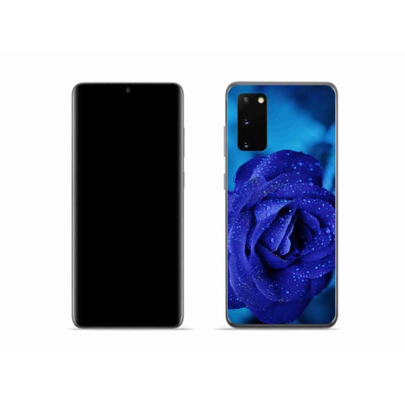 Gél tok mmCase Samsung Galaxy S20 készülékhez - kék rózsa